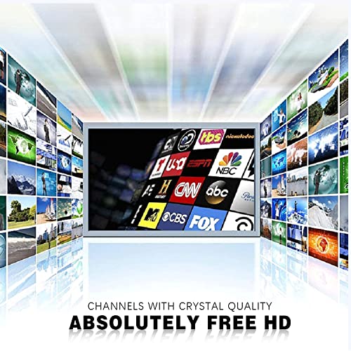 TV Antenna for Smart TV Amplified HDTV Indoor Digital Antenna with 350 Mile Range Support for 4K 1080p Fire TV Stick and All Old TVs, Outdoor Smart Antenna Black - Thumbnail 6