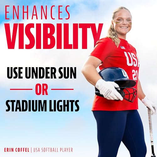 Image of Franklin Sports MLB Premium Baseball Eye Black - All Sports Eye Black Stick for Baseball, Softball + Football Players - 3 Color Gold Fusion for Sun Glare - Gold