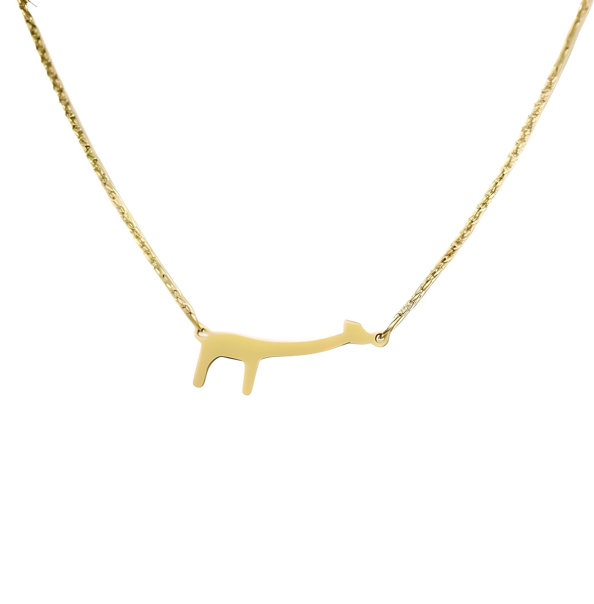 Bijoux Collier Girafe pour Femmes avec Chaîne Fine et Breloque Animaux