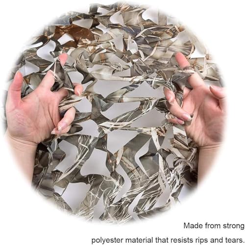 Image of 3m Camo Netting, Camouflage Netting, Hunting Blind Camo Net, Army Party Decorations, Sunshade Fence Nets, Lightweight, Bulk Roll, Mesh, Great for Camping, Shooting