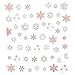 Produktbild Suppyfly 3D Nail Art Tipps Weihnachten Schneemann Schneeflocken Design Decals Girl Nails Aufkleber Zubehör