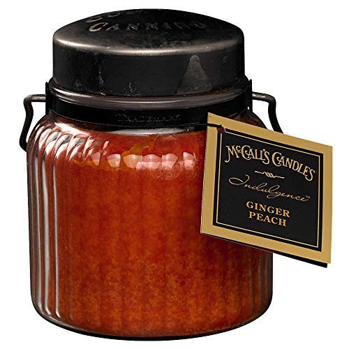Ginger Peach Scented Candle Jar