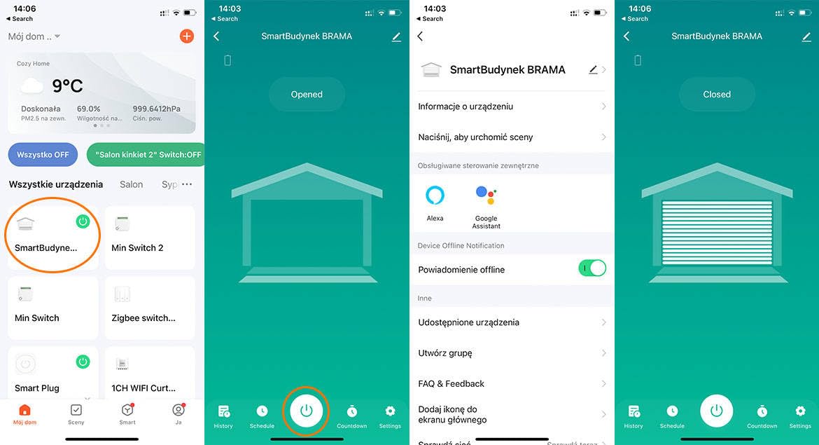 Sone Smart One Contrôleur de porte de garage Zigbee sans potentiel