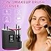 3 IN 1 Electric Makeup Brush Cleaner,Automatic Makeup Brush Cleaner with Makeup Brush Dryer,Portable USB Deep Cleaning for All Size Beauty Makeup Brush Set,Blush Brush (Grey)