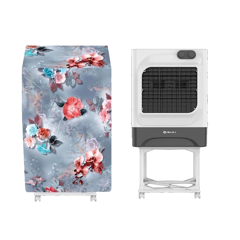 MAHAL CREATION Cooler Cover Compatible For Bajaj MDB 60 Litres Desert Air Cooler Waterproof, Dustproof, Size (LxBxH) 73 X71X 104 Cm, Grey.