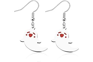 Genshin Impact Cute Ghost Earrings