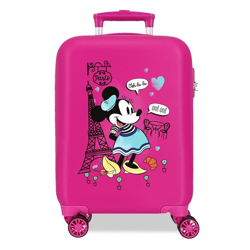 Disney Minnie Around The World Equipaje- Equipaje para niños, Niñas, Fucsia,