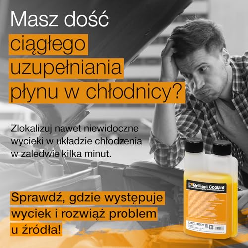Errecom Brilliant COOLANT, Barwnik UV do Płynu Chłodzącego Auto, 350 ml