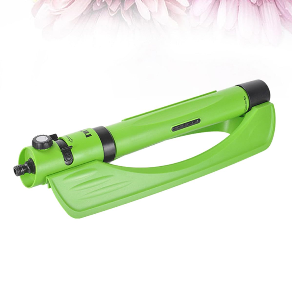 CRAFTHROU Grüner Rasensprenger aus Abs mit Mehreren Sprühmodi und Weiter Bewässerungsreichweite Drehbarer Gartensprinkler für Pflanzen und Blumen im Garten