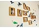 Lohill 36 Stück 3D Schmetterlinge Deko Schmetterling Wanddeko Butterfly Wandsticker 3D Wandtatoo Schmetterlinge Balkon Deko, Simulation Kunststoff Schmetterlinge, Kühlschrankaufkleber (Blau)