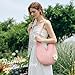 Premillow Crochet Beach Bags for Women, Summer Beach Tote Bag, Mesh Tote Bag Cute Beach Bag Purse, Large Aesthetic Crochet Bag Knit Bag Handbag Shoulder Bags for Summer Vacation, Pink