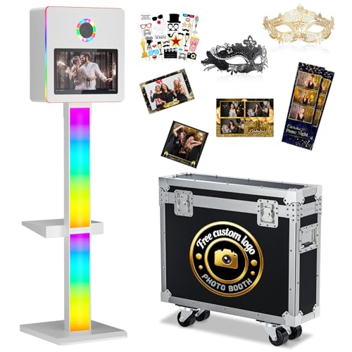 DSLR Mirror Photo Booth with Touch Screen (White)