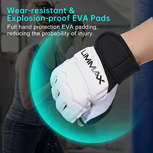 Limmax Kickboxing Sparring Gloves Mma Gloves For Men Women Half Finger Boxing Gloves Fighting Gloves Boxing Gloves For Punching Bag Training Ufc Gloves For Men Women White S #TOP2