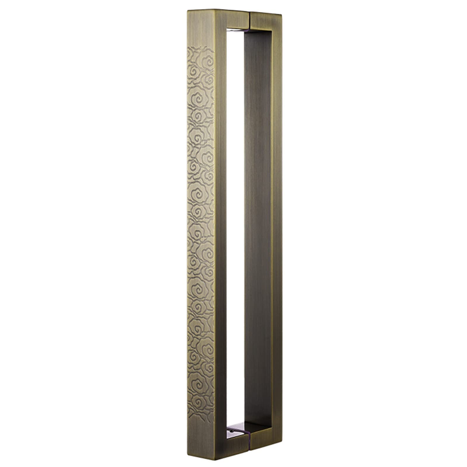 Poignée de porte carrée push-pull en acier inoxydable 16 à 59 pouces