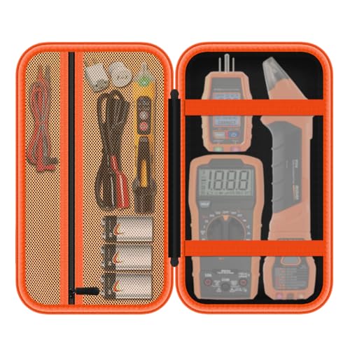 Image of Storage Case Only for Klein Tools Electrical Testers -Hard Protective Carrying Bag Compatible with 80101 Circuit Breaker Finder Kit & ET310 / 69149P Digital Multimeter, XL Size (Does NOT Include Tools)