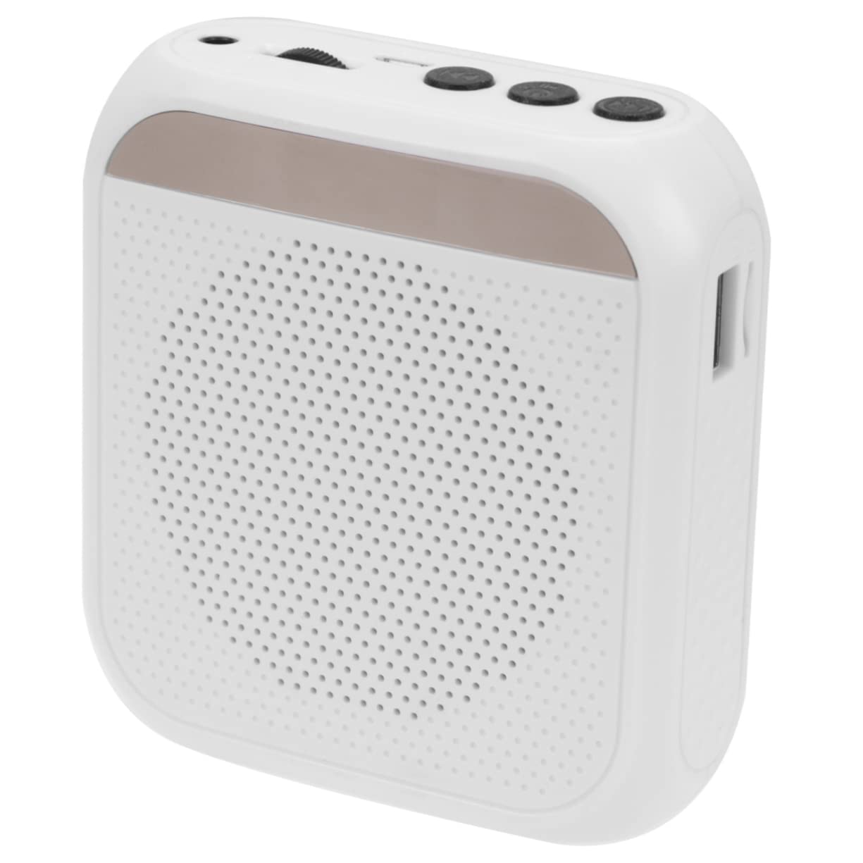 Hoement1pc Sound Amplifier Voice Amplifier Speaker Rechargeable Voice Amplifier Voice Amplifier with Microphone Portable Speaker Voice Amplification Outdoor White Broadcasting System