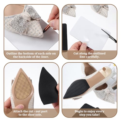 Protectores antideslizantes para suelas de zapatos 6 pcs miniatura 3
