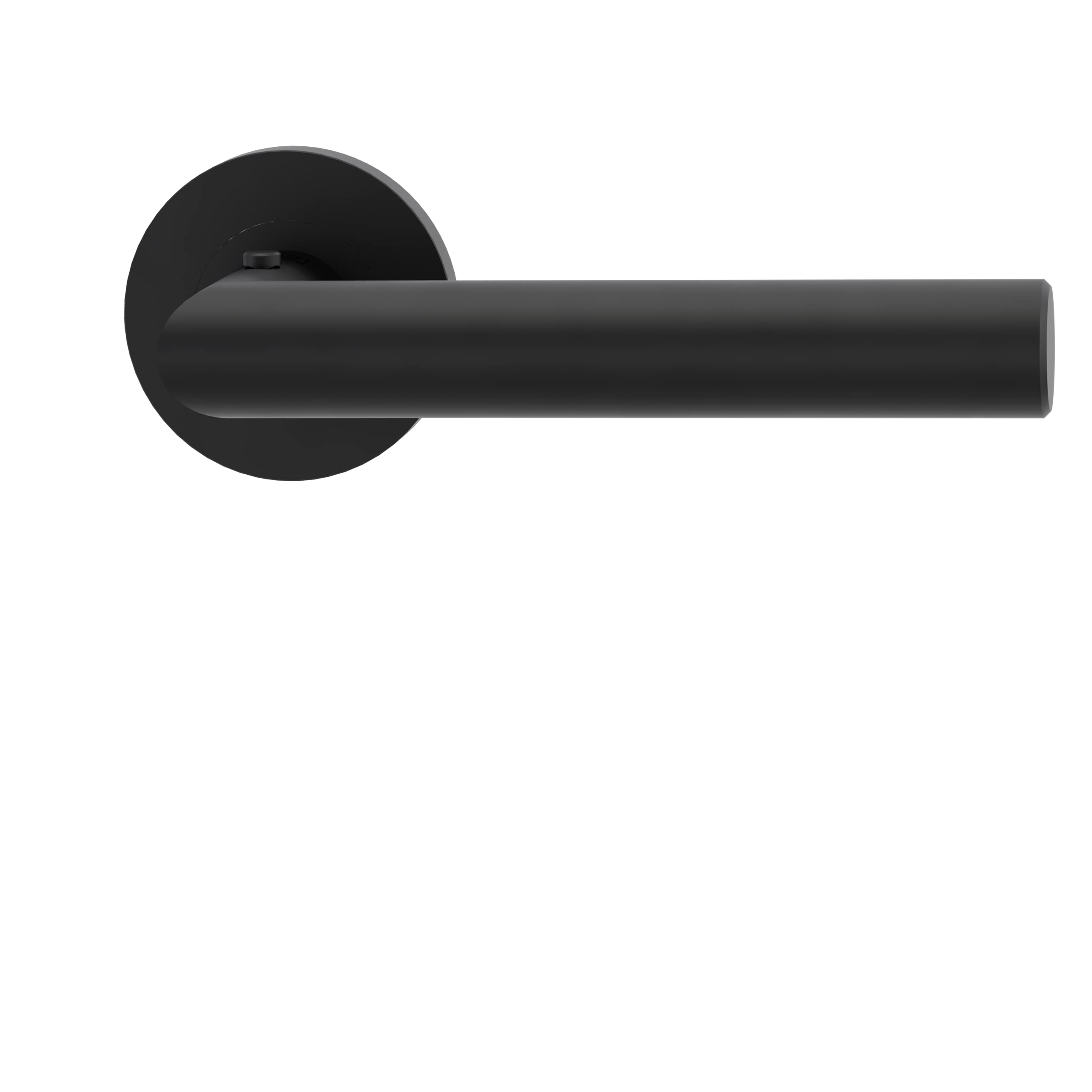 Türdrücker / Türbeschlag - LUCIA PROFESSIONAL Graphitschwarz smart2lock - mit Schließmechanik im Griff - schließen/verriegeln ohne Schlüsselrosette (DIN LINKS)