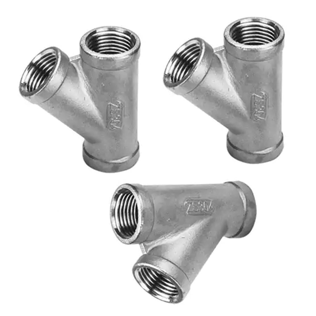 Amazon.co.jp: 1個 304 ステンレススチール Y字型ティー 1/4 
