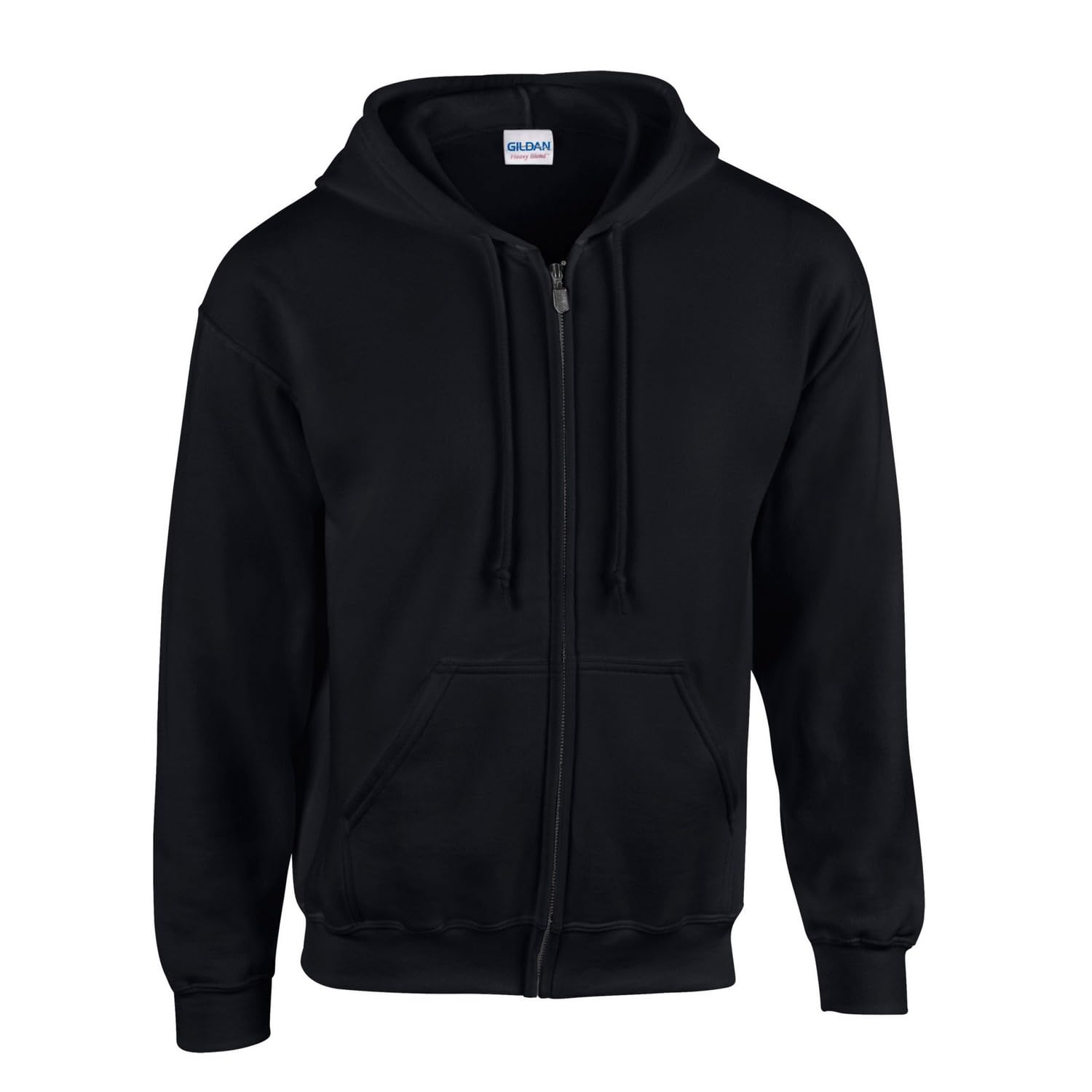 Gildan Heavy Blendâ Full Zip Hooded Sweatshirt Sweatshirt, Black, XL Unisex Adult, Black, XL
