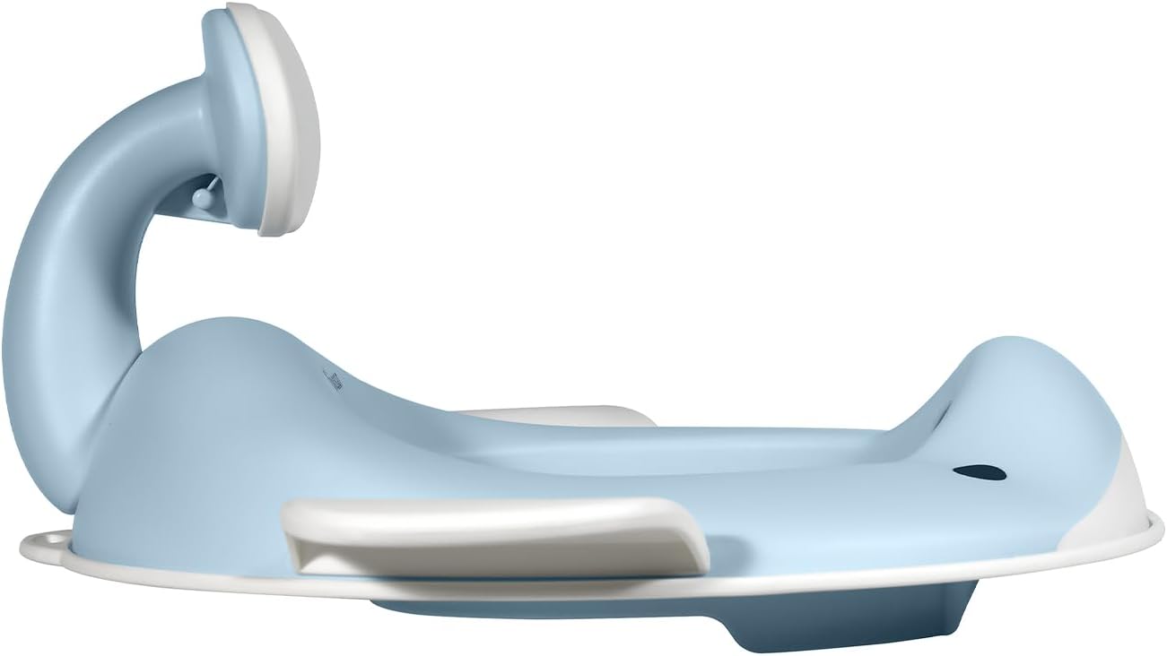 Potty Training Seat in whale design, designed in Germany, suitable for all toilet shapes non-slip toilet seat, Light Blue