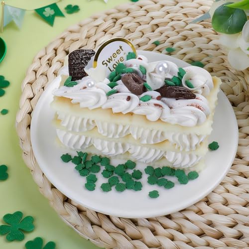 Image of Shamrock Sprinkles, St. Patrick's Day Green Sprinkles for Cake Decorating