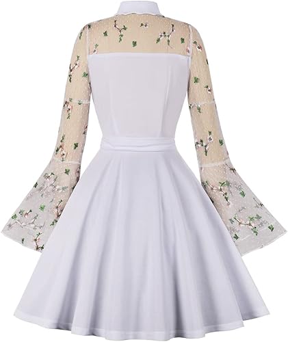 Miniatura 2 de Vestido vintage de lunares de los años 50 Audrey retro Rockabilly vestido de fiesta de los años 50 y 60, vestido de cóctel acampanado