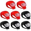 Malker Bicycle Light Front and Rear Silicone LED Bike Light Set – Bike Headlight and Taillight,Waterproof & Safety Road,Mountain Bike Lights,Batteries Included