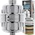 Shower Head Filter For Hard Water to Remove Chlorine Fluoride Water Softener Coconut Shell Activated Carbon Reduces Dry Itchy Skin Heavy Metals Other Sediments Vitamin C Aqua Earth