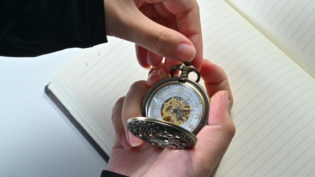 Amazon | JEWELRYWE 懐中時計 自動巻き 機械 スケルトン