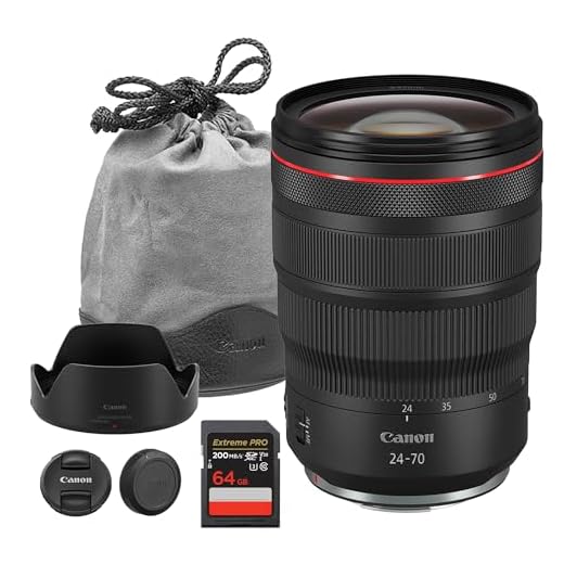 Canon RF 24-70mm Lens with 64GB Card