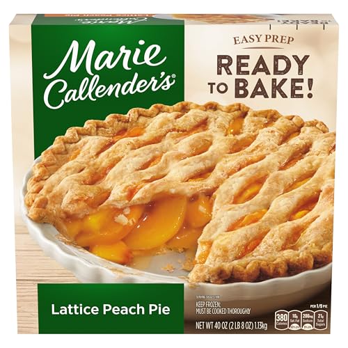Marie Callenders Marie Callender's Frozen Pie Dessert, Lattice Peach, 40 OZ