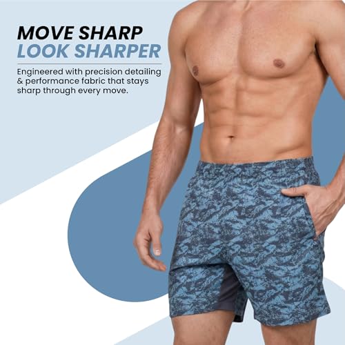 Image of NEVER LOSE Gym Compression Men's Skin Tight Shorts with Mobile Pocket for Gym, Running, Cycling, Swimming, Cricket, Yoga, Football & Many More Sports