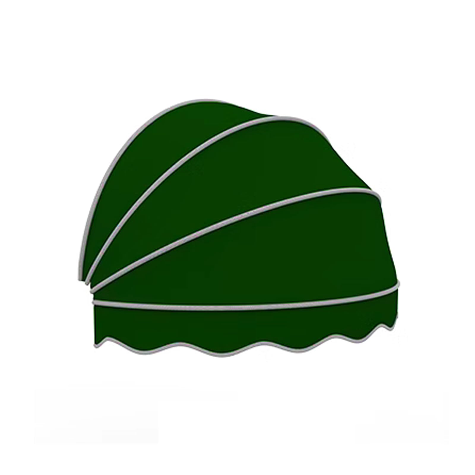 Tenda Cappottina da Sole per Esterno,Pieghevole Tettoia per Porta a Cupola,Tenda da Sole per Finestra Anti-UV,Riparo Retrattile,per Portico Patio,Completamente Assemblata (Diameter:150cm/59in,Green)