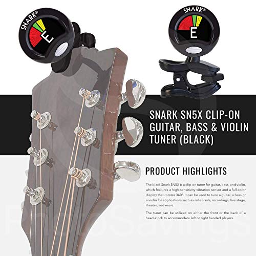 Kala Soprano Satin Spruce Top Ukulele with Rosette (Natural Satin) (KA-15S-S)+ Snark SN6X Clip-On Ukulele Tuner, GSA70B… - Les Beatles, Paul McCartney, John Lennon, RIngo Starr, George Harrison Kala Soprano Satin Spruce Top Ukulele with Rosette (Natural Satin) (KA-15S-S)+ Snark SN6X Clip-On Ukulele Tuner, GSA70B… – Image 7
