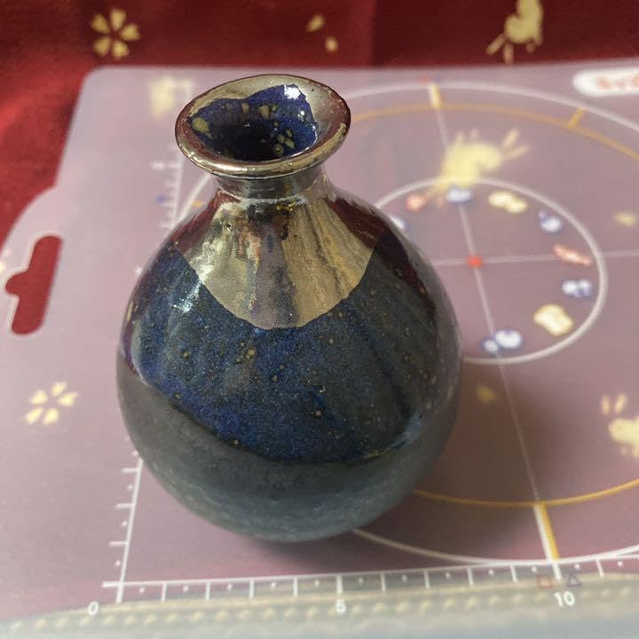 竜紋花口長頸瓶 装飾品 花瓶 景徳鎮 陶磁器 工芸品 美術品 置物