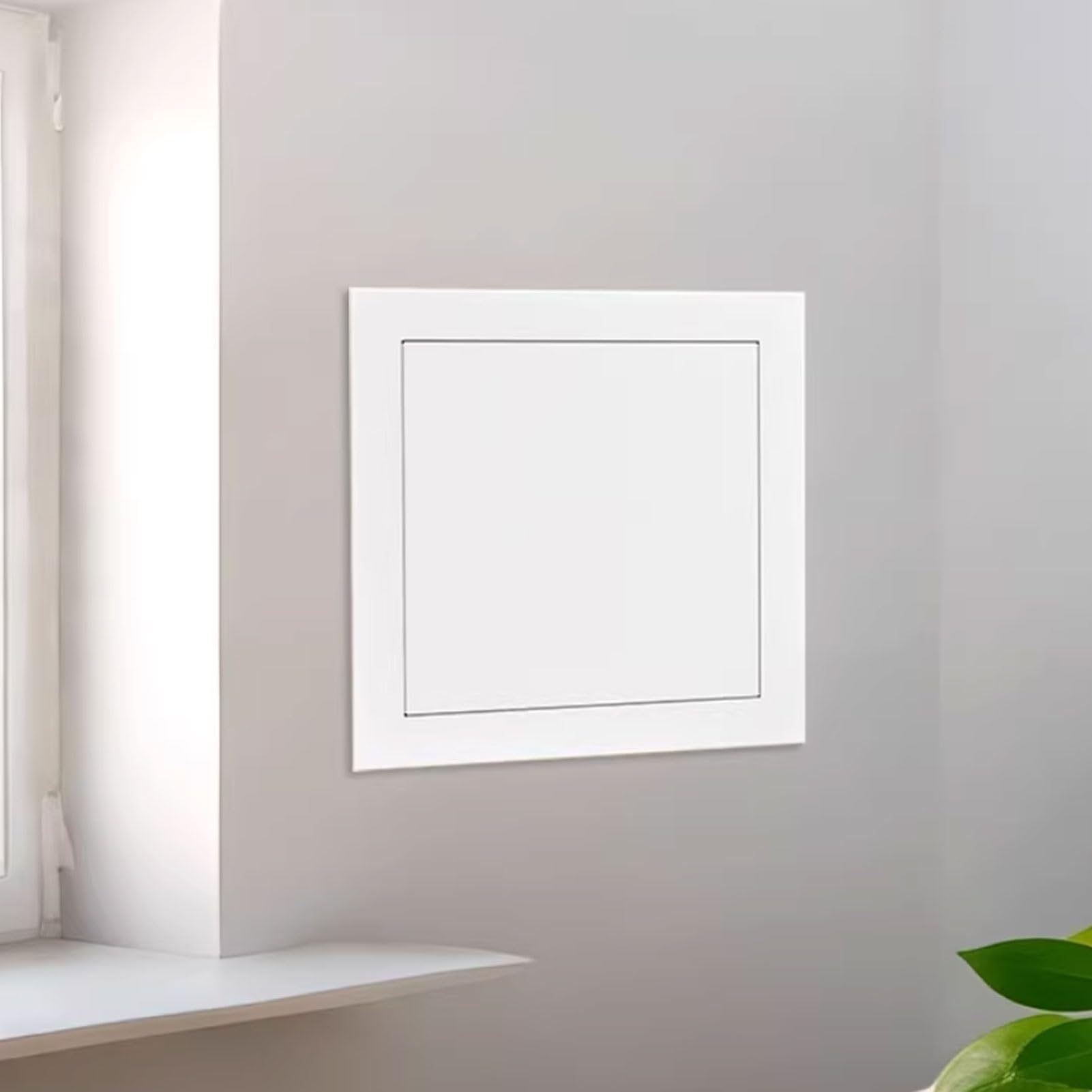White Metal Access Panel，24"x20"/28"x28"/32"x32" Wall Hole Cover Inspection Hatch Revision Door，Wires Meters Fuse Box Cover for Electrical，Plumbing(24x24in/61x61cm)