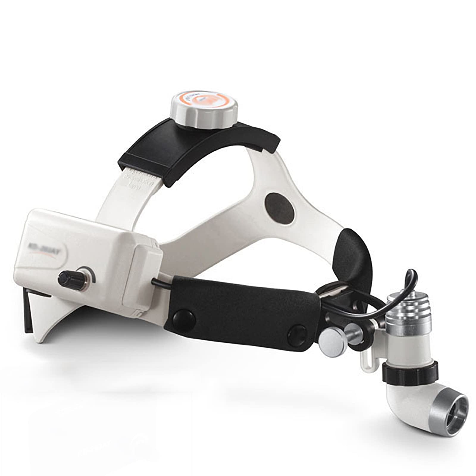 NOLEGASurgical Headlight, Rechargeable Medical Headlamp with 40000Lux and Adjustable Spot, Adjustable Headband and Working Distance 420MM, No Low Frequency Interference, for Dental, ENO