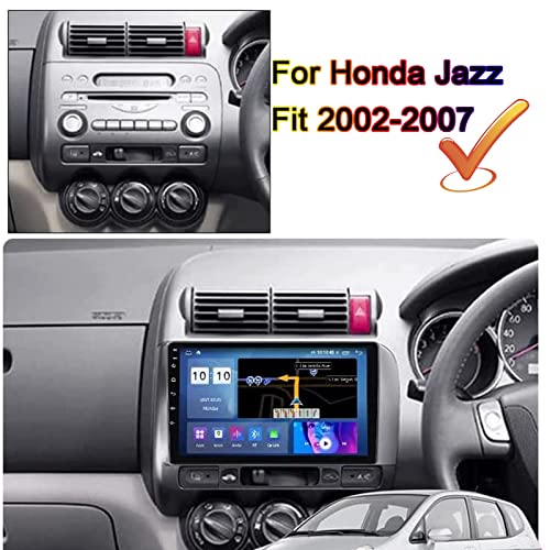 Autoradio Android 10 pour Honda Jazz Fit 02-07 Écran Tactile Double Din avec CarPlay - 3