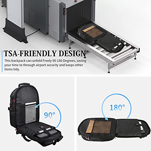 NEWHEY Zaino Uomo Zaino Porta PC 17.3 Pollici con