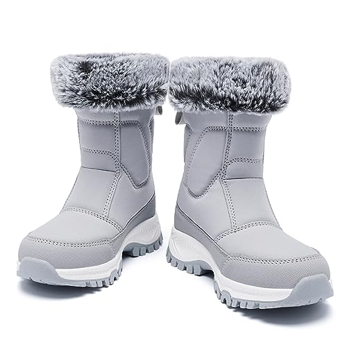 Boys Girls Kids Cute Snow Boots Waterproof Slip Resistant Outdoor Winter Boots Shoes Little Kid/Big Kid4