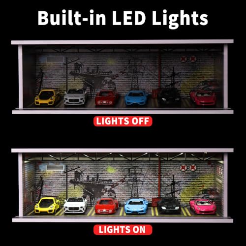 G-FANS 1/64 Scale Diorama Garage Display Case for Die-cast Model Cars by G-FANS - Used condition - Image 3