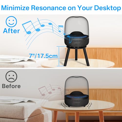 Heavy-duty metalen bureaustandaard voor Harman Kardon Aura Studio 4, Aura Studio 3, SoundSticks 4 Bluetooth-luidspreker bureaustandaard - ruimtebesparende tafelstandaard voor Harman Kardon met - Afbeelding 5