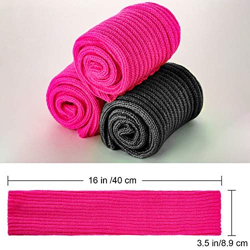 Image of Syhood 80s Women Neon Leg Warmers Knit Ribbed Leg Warmer for Party Accessories