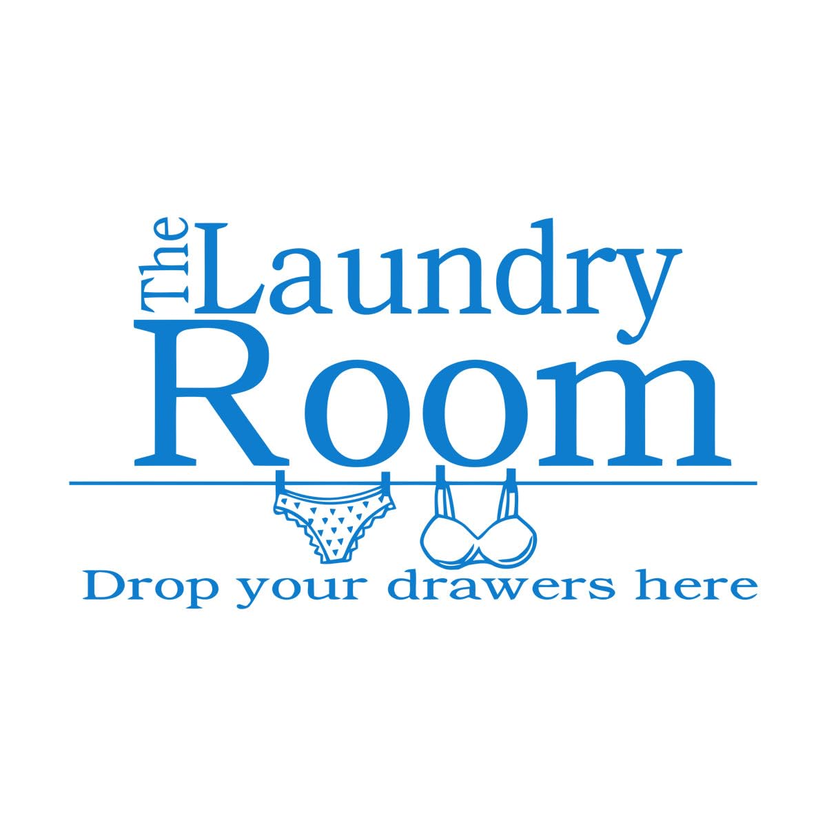 Laundry Room Wall Decal Quote Vinyl Sticker Poster Removable Mural Decor Large - 58x100cm