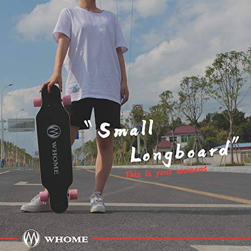 WHOME Longboard Skate – Skate de skate de carona profissional de 78,7 cm – para crianças adultas e j