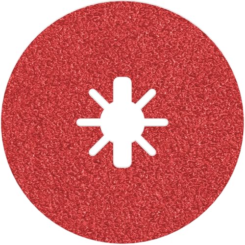Bosch Accessories Professional 1x Fibre Sanding Disc R780 Best for Metal and Inox (X-LOCK, Ø 125 mm, Grit 36, Accessories for Angle Grinders)