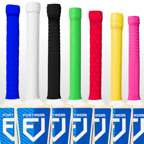 FORTRESS Cricket Bat Grips - Premium Rubber Material | Provides an Elite Level of Grip | Suitable for All Cricket Bats (Chevron Pink)
