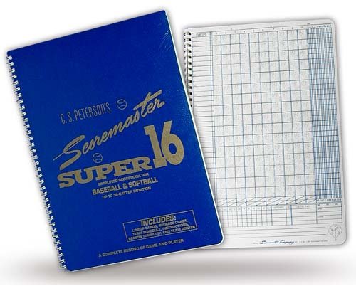 Peterson's Super 16 Baseball Scorebook and Softball Score Book