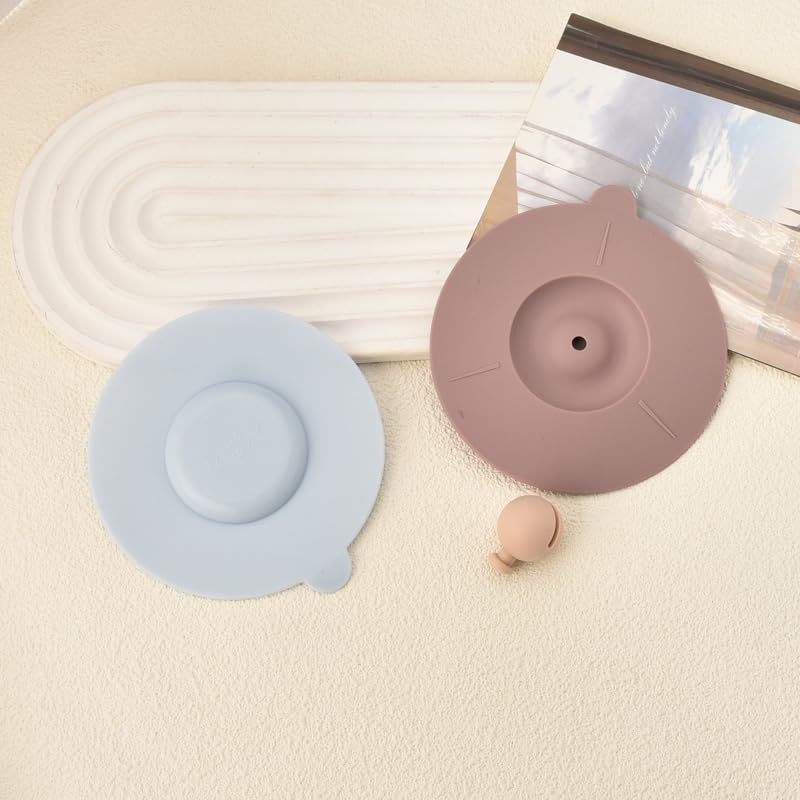 Miniatura 6 de Cubierta de silicona para tazas de café, tapa de taza de café, cubierta de taza antipolvo para tapas de vasos de vidrio, tapa con diseño de cuchara